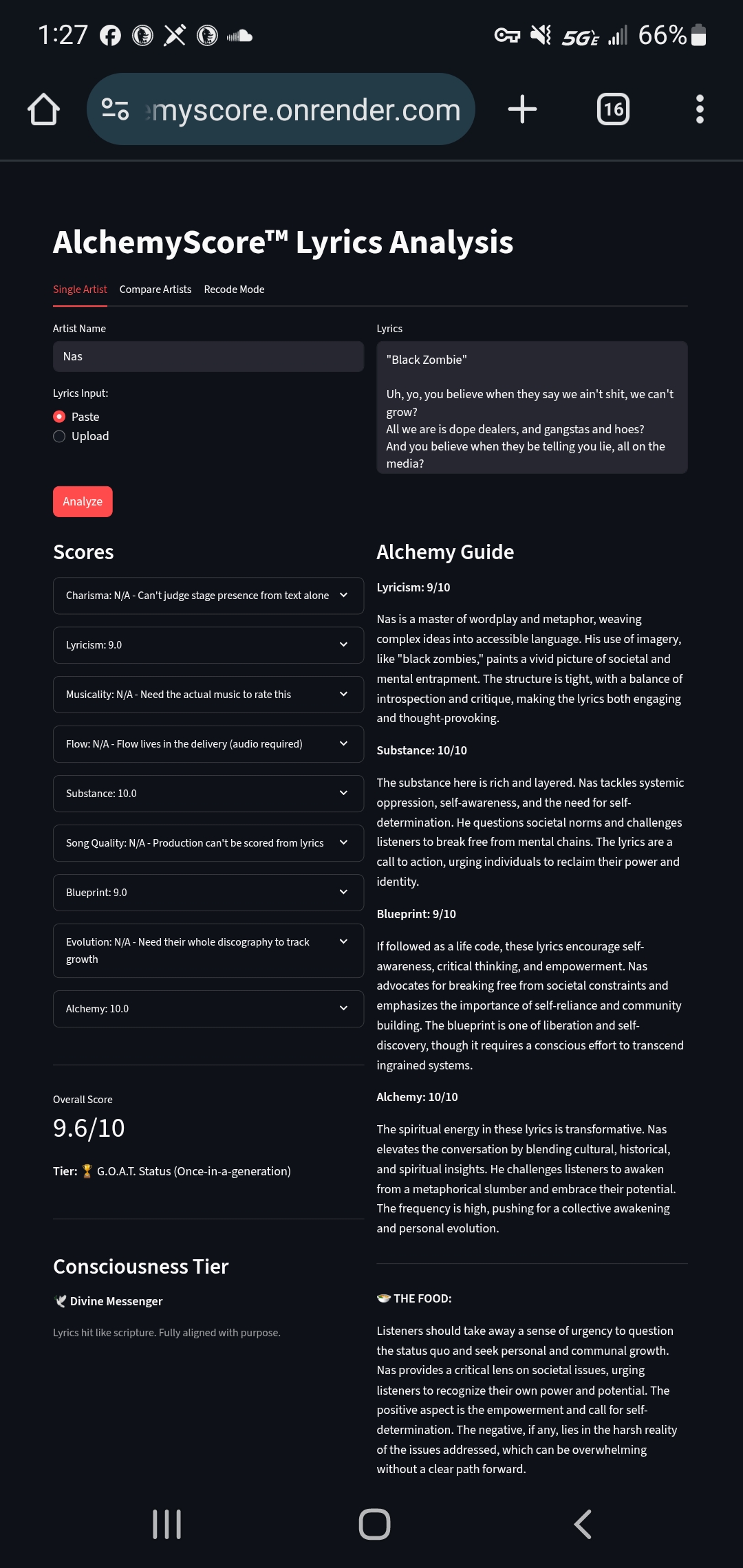 AlchemyScore Analysis 3
